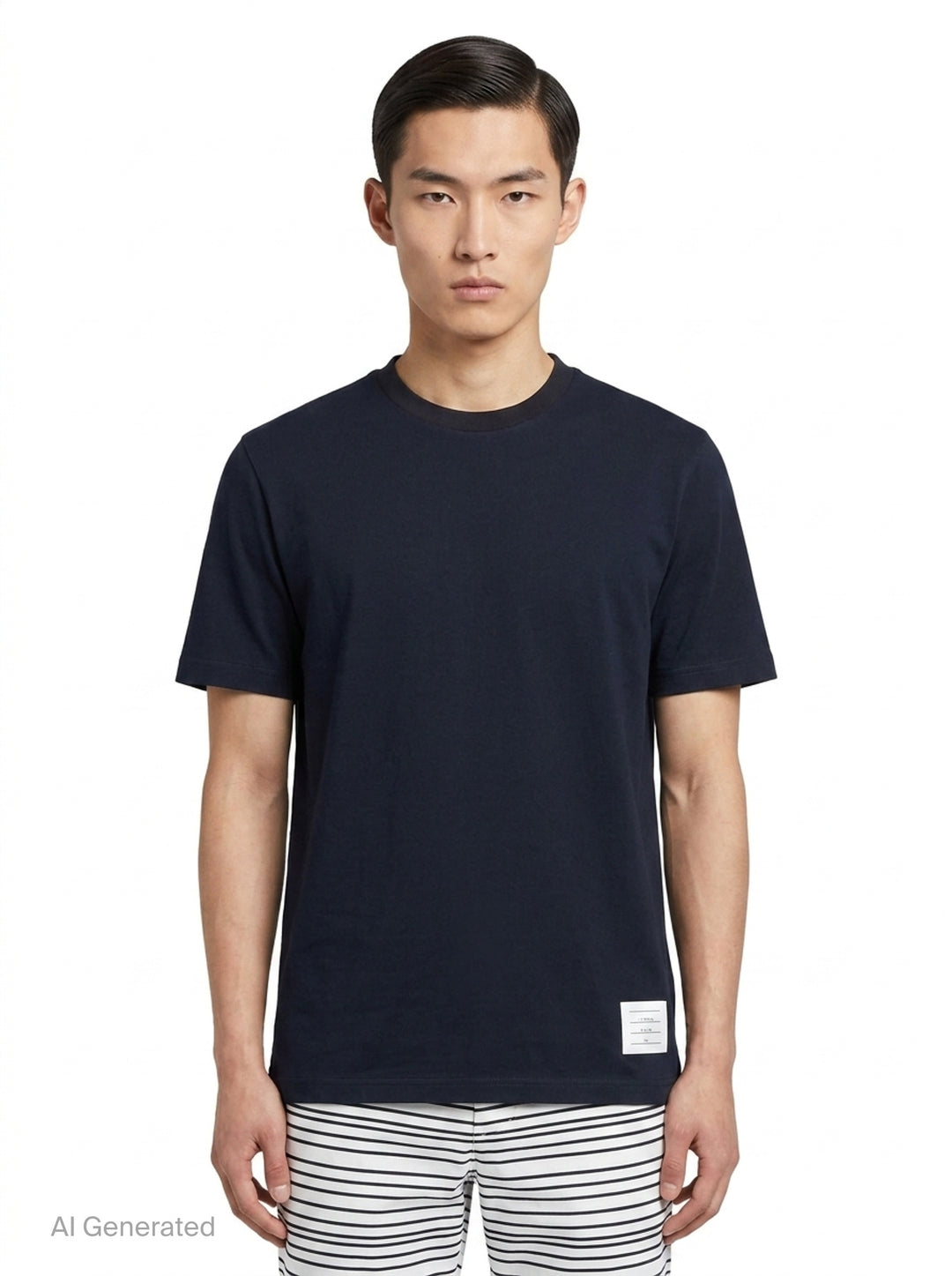 Classic Piqué 4-Bar Tee | Thom Browne | Club21 - front