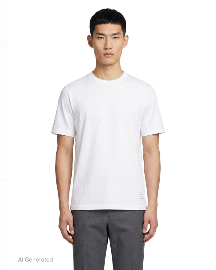Classic Piqué 4-Bar Tee | Thom Browne | Club21 - front
