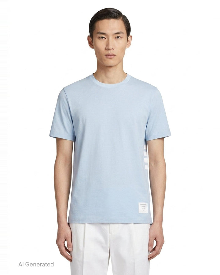 Classic Piqué 4-Bar Tee | Thom Browne | Club21 - front