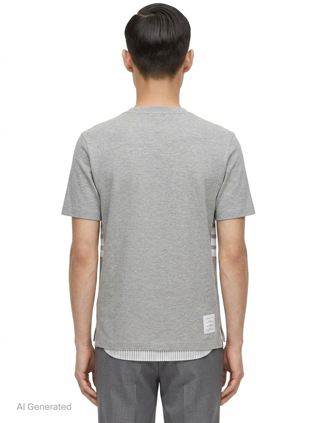 Classic Piqué 4-Bar Tee | Thom Browne | Club21 - back