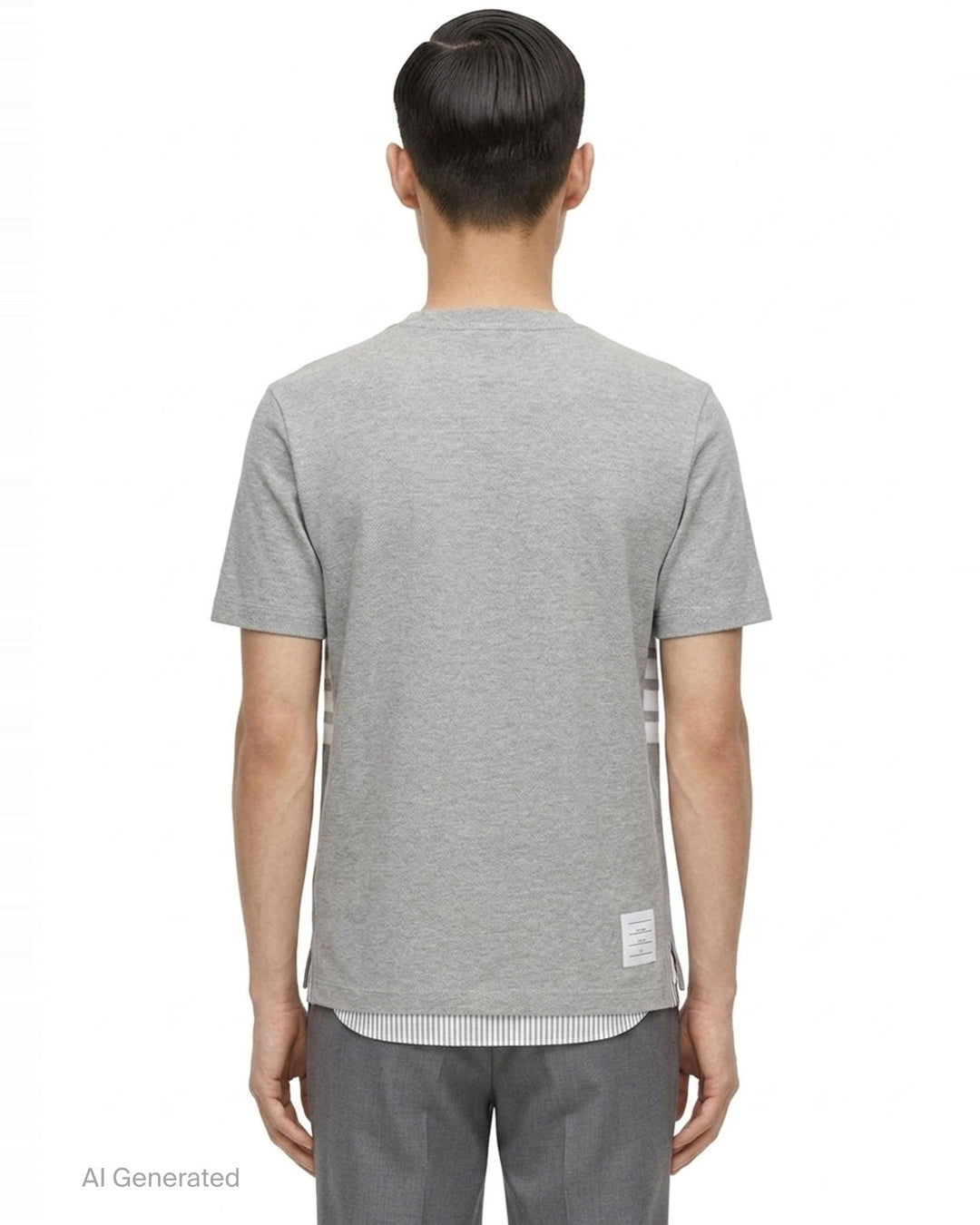 Classic Piqué 4-Bar Tee | Thom Browne | Club21 - back