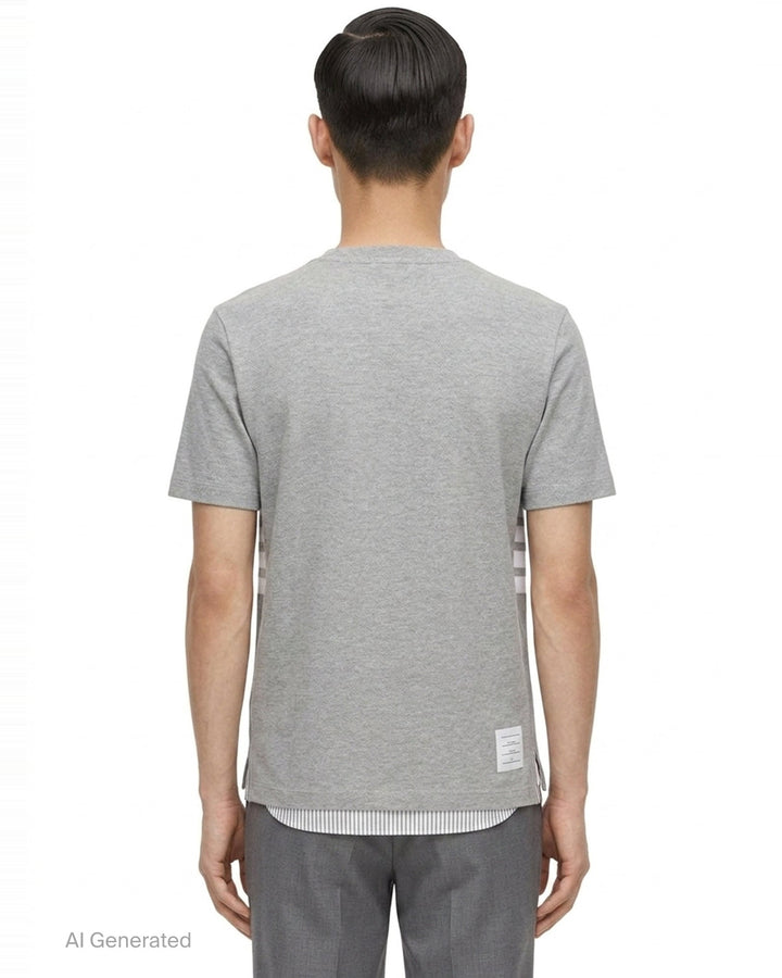 Classic Piqué 4-Bar Tee | Thom Browne | Club21 - back