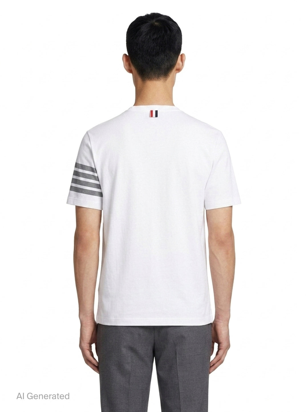 Classic Piqué 4-Bar Tee | Thom Browne | Club21 - back