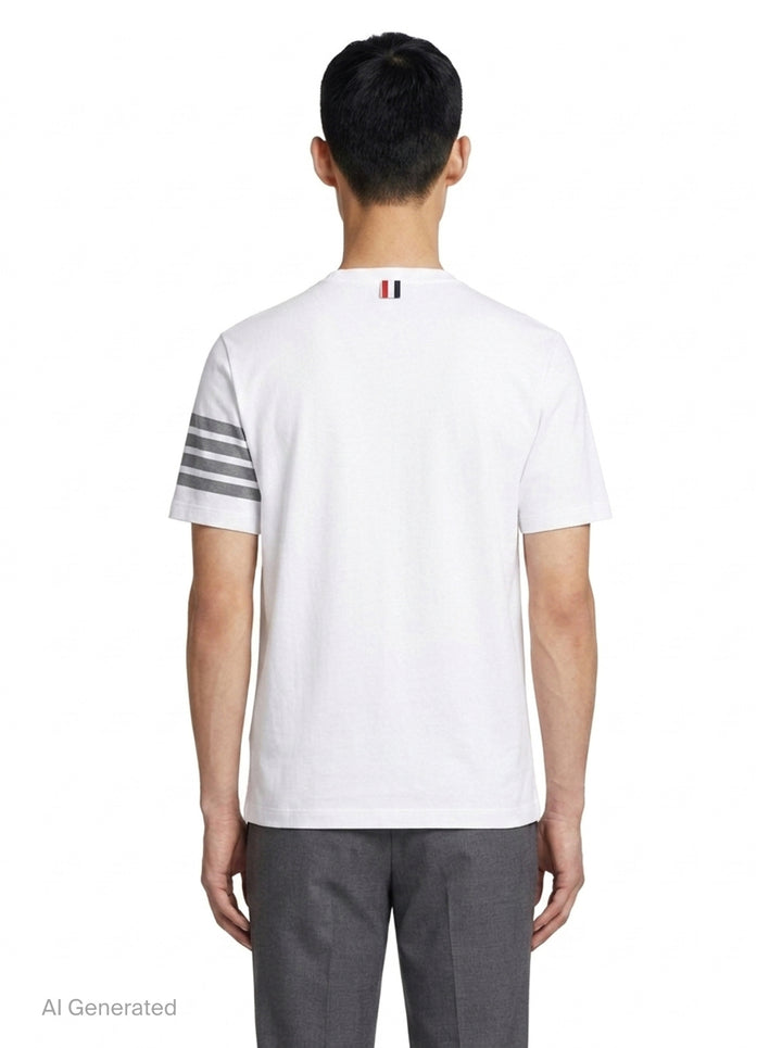 Classic Piqué 4-Bar Tee | Thom Browne | Club21 - back