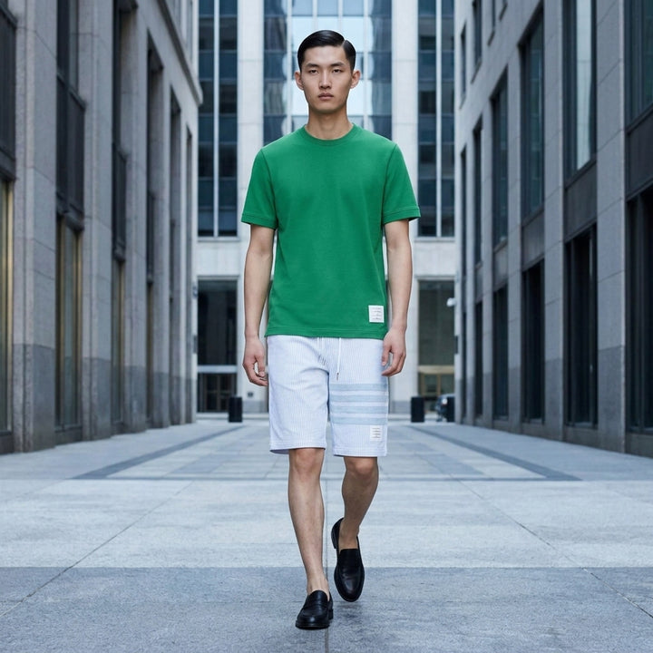 Classic Piqué 4-Bar Tee | Thom Browne | Club21 - lifestyle