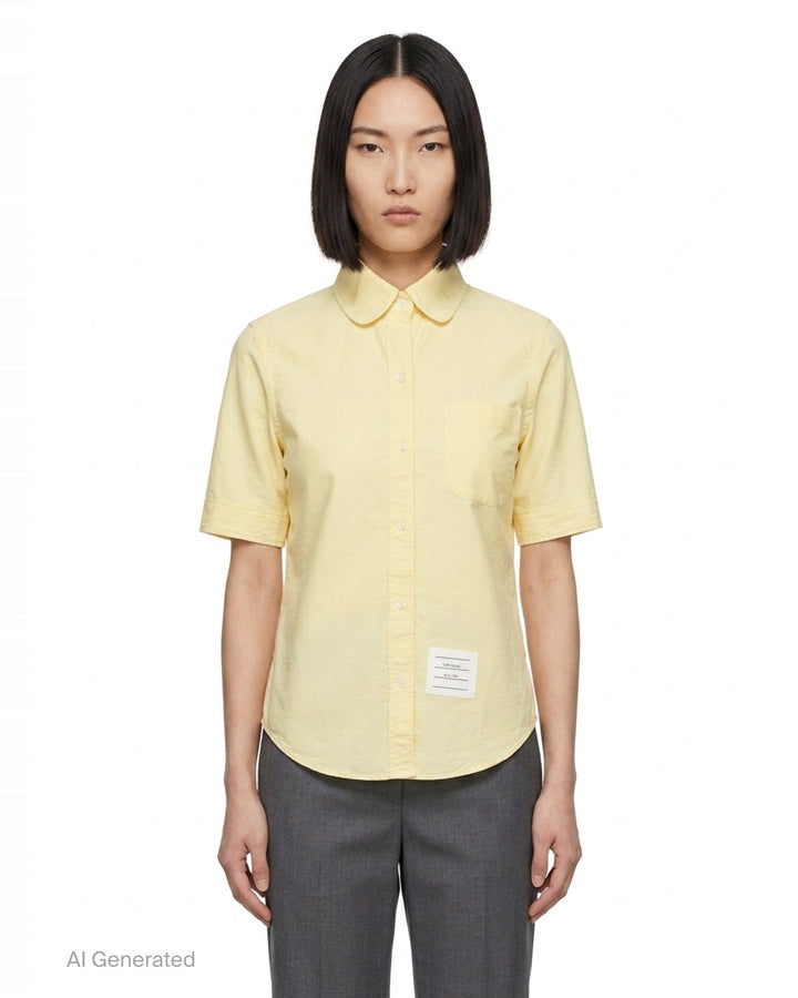 Classic Short Sleeve Shirt | Thom Browne | Club21 - front