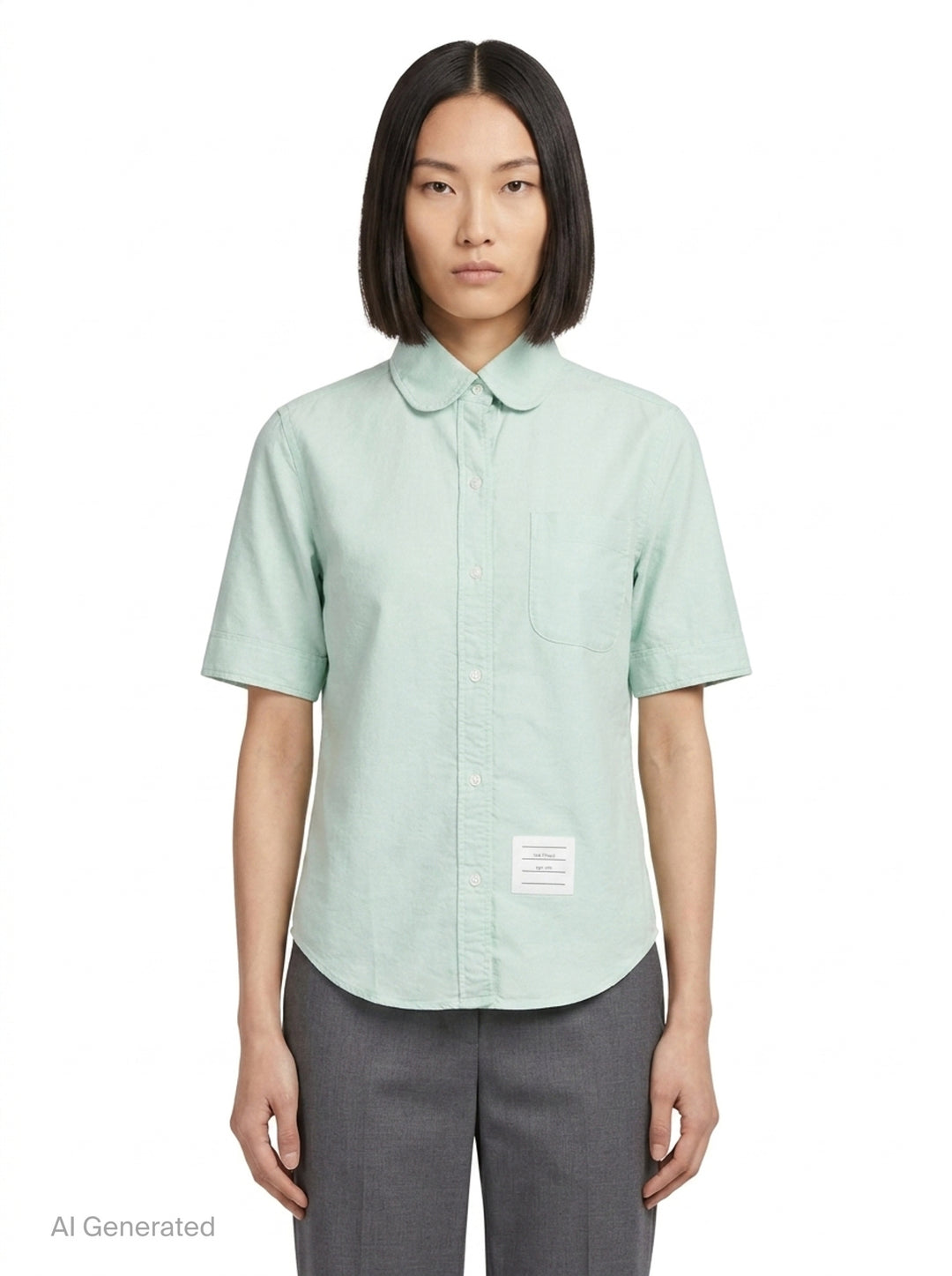 Classic Short Sleeve Shirt | Thom Browne | Club21 - front