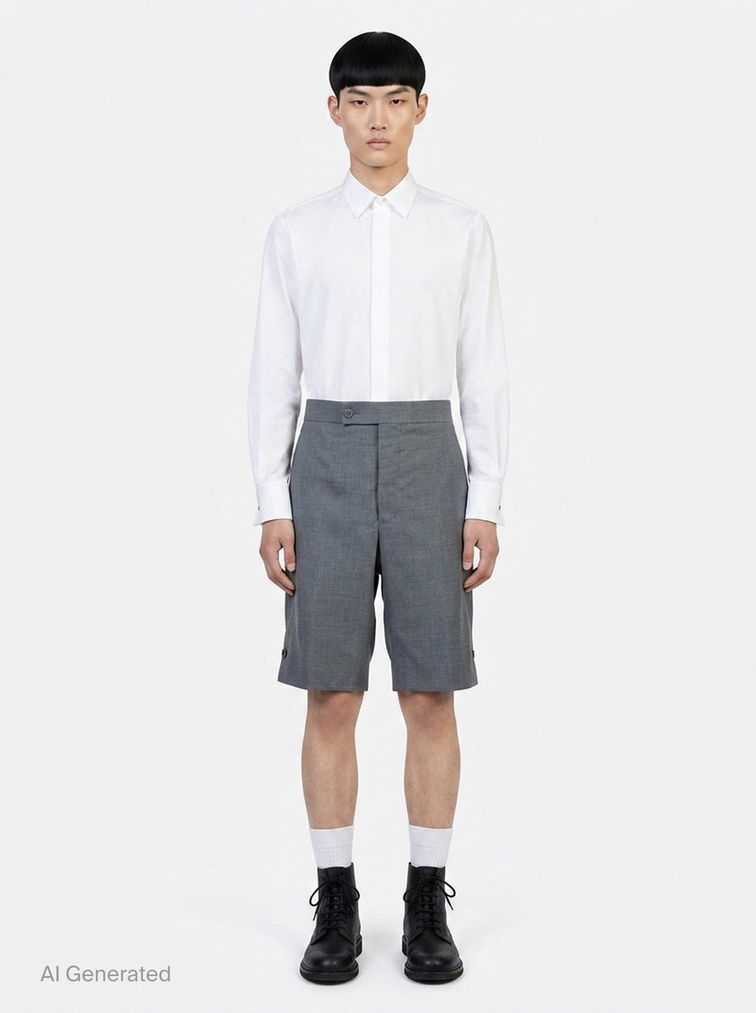 Classic Twill Backstrap Shorts | Thom Browne | Club21 - front