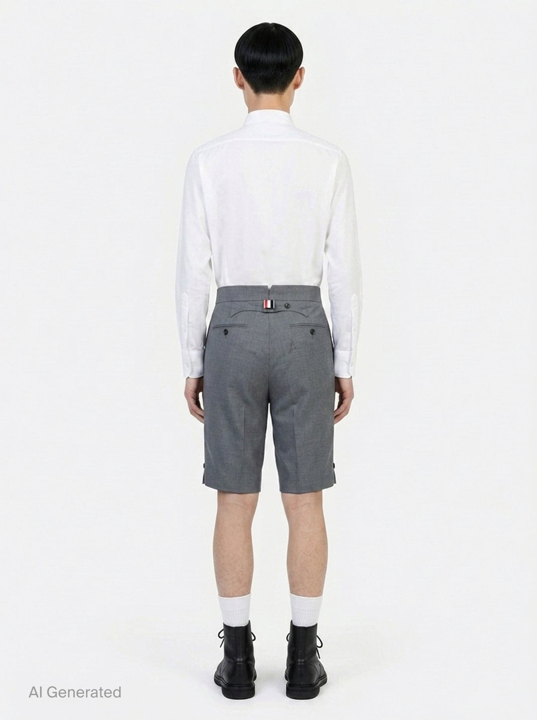 Classic Twill Backstrap Shorts | Thom Browne | Club21 - back