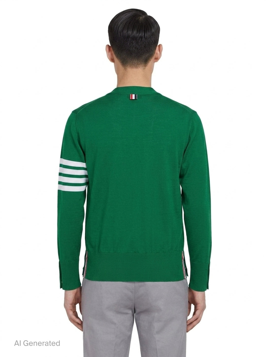 Classic V-Neck Cardigan | Thom Browne | Club21 - back