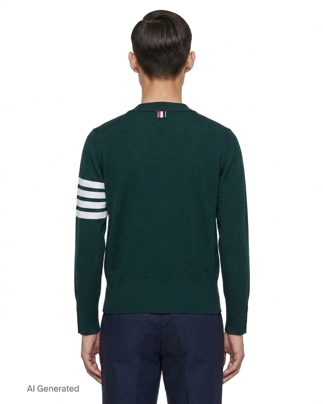 Classic V-Neck Cardigan | Thom Browne | Club21 - back