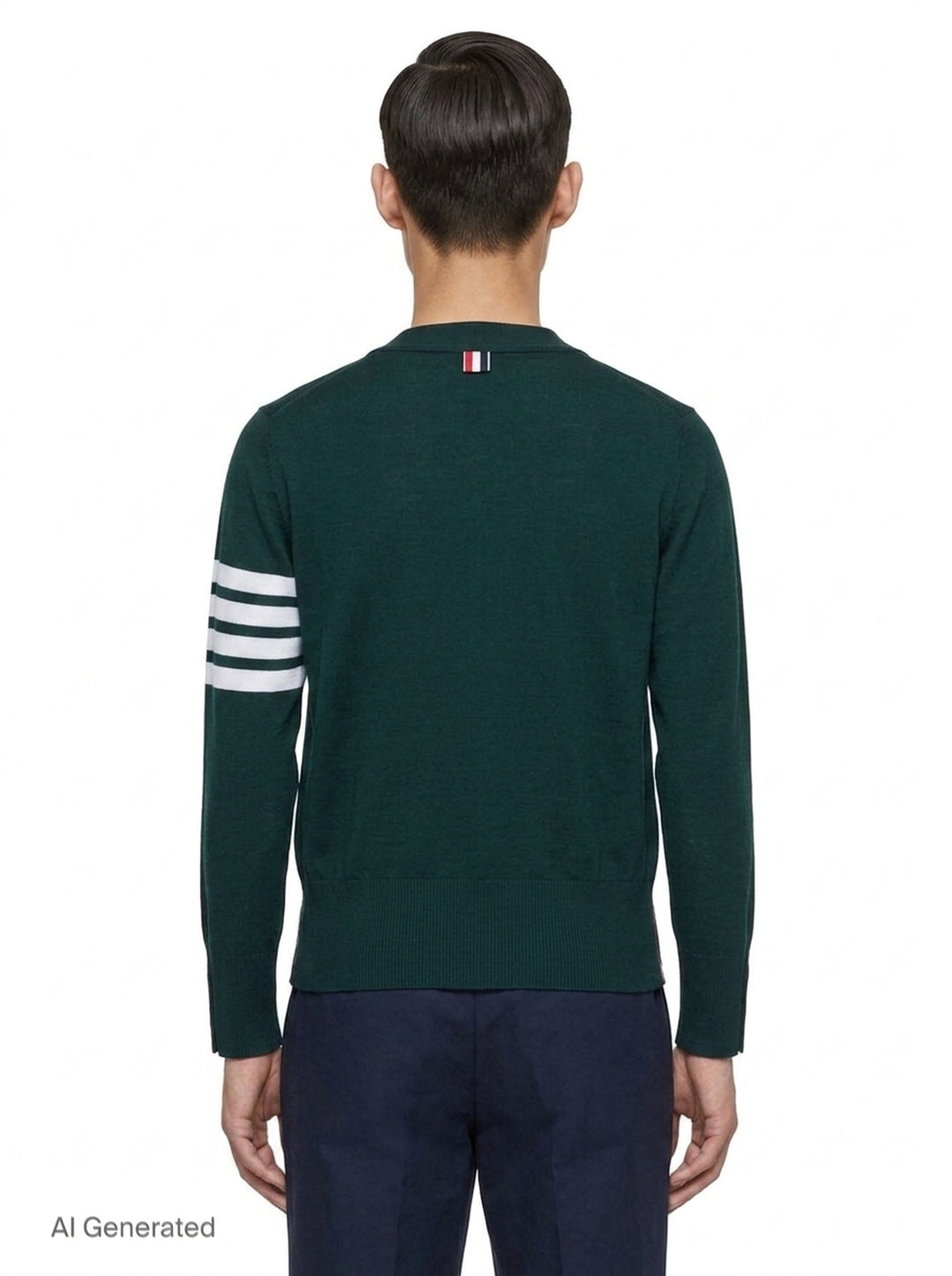 Classic V-Neck Cardigan | Thom Browne | Club21 - back