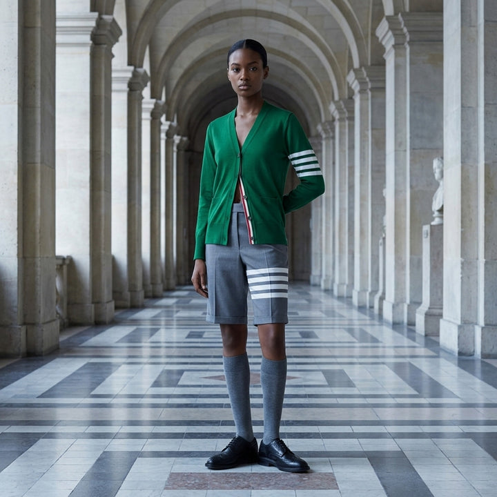 Classic V-Neck Cardigan | Thom Browne | Club21 - lifestyle
