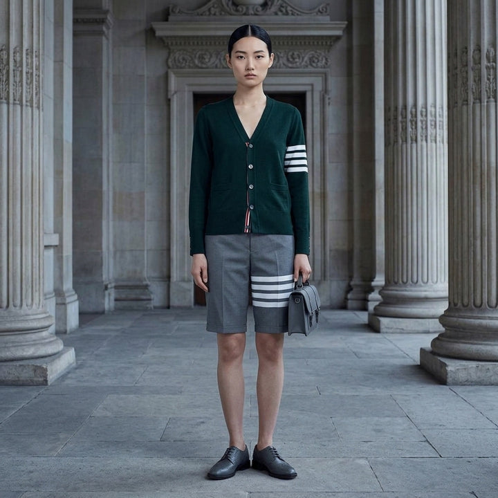 Classic V-Neck Cardigan | Thom Browne | Club21 - lifestyle