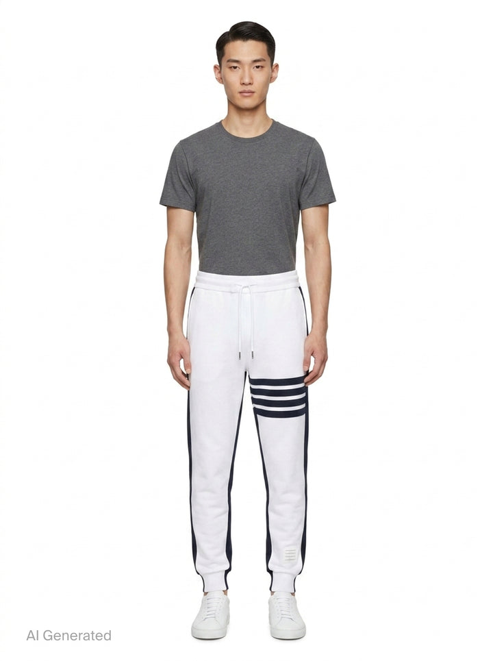 Colorblock Classic Sweatpants | Thom Browne | Club21 - front