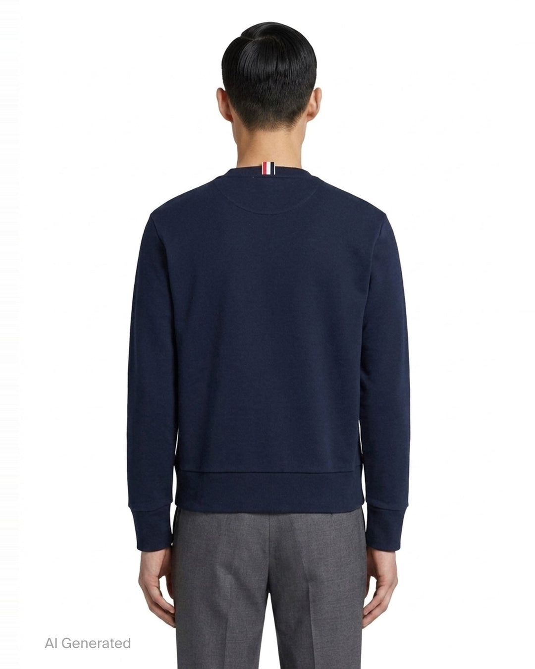 Colorblock Crewneck Pullover | Thom Browne | Club21 - back