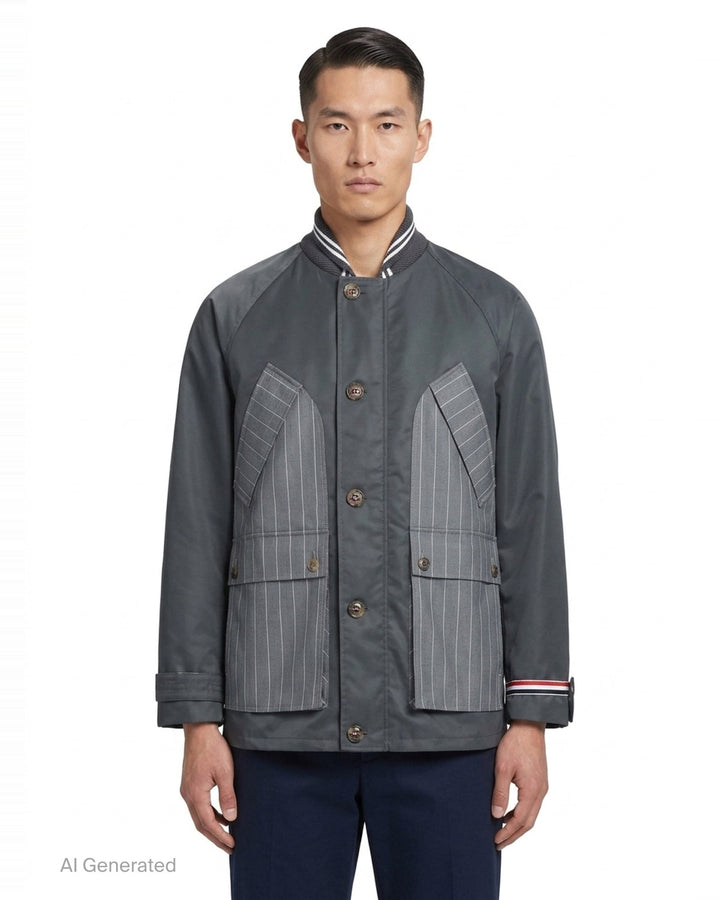 Cropped Field Jacket | Thom Browne | Club21 - front