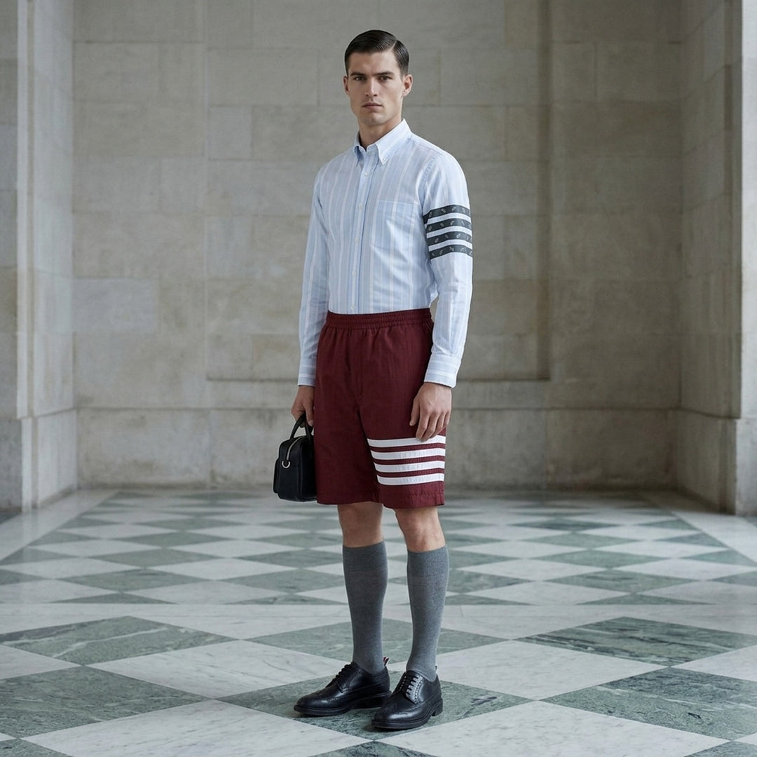 Drawcord Waist Track Shorts | Thom Browne | Club21 - lifestyle