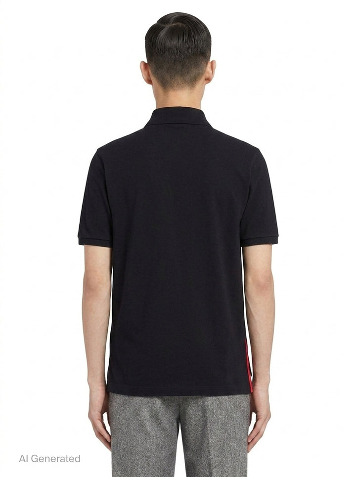Fine Mercerized Pocket Polo | Thom Browne | Club21 - back