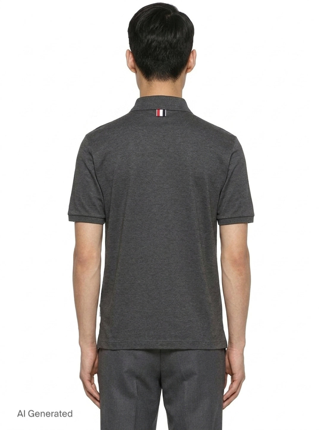 Fine Mercerized Pocket Polo | Thom Browne | Club21 - back