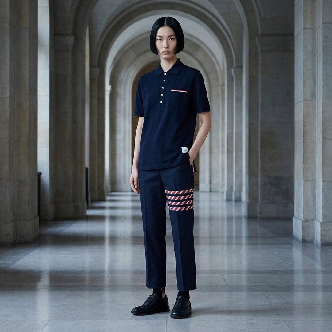 Fine Mercerized Pocket Polo | Thom Browne | Club21 - lifestyle