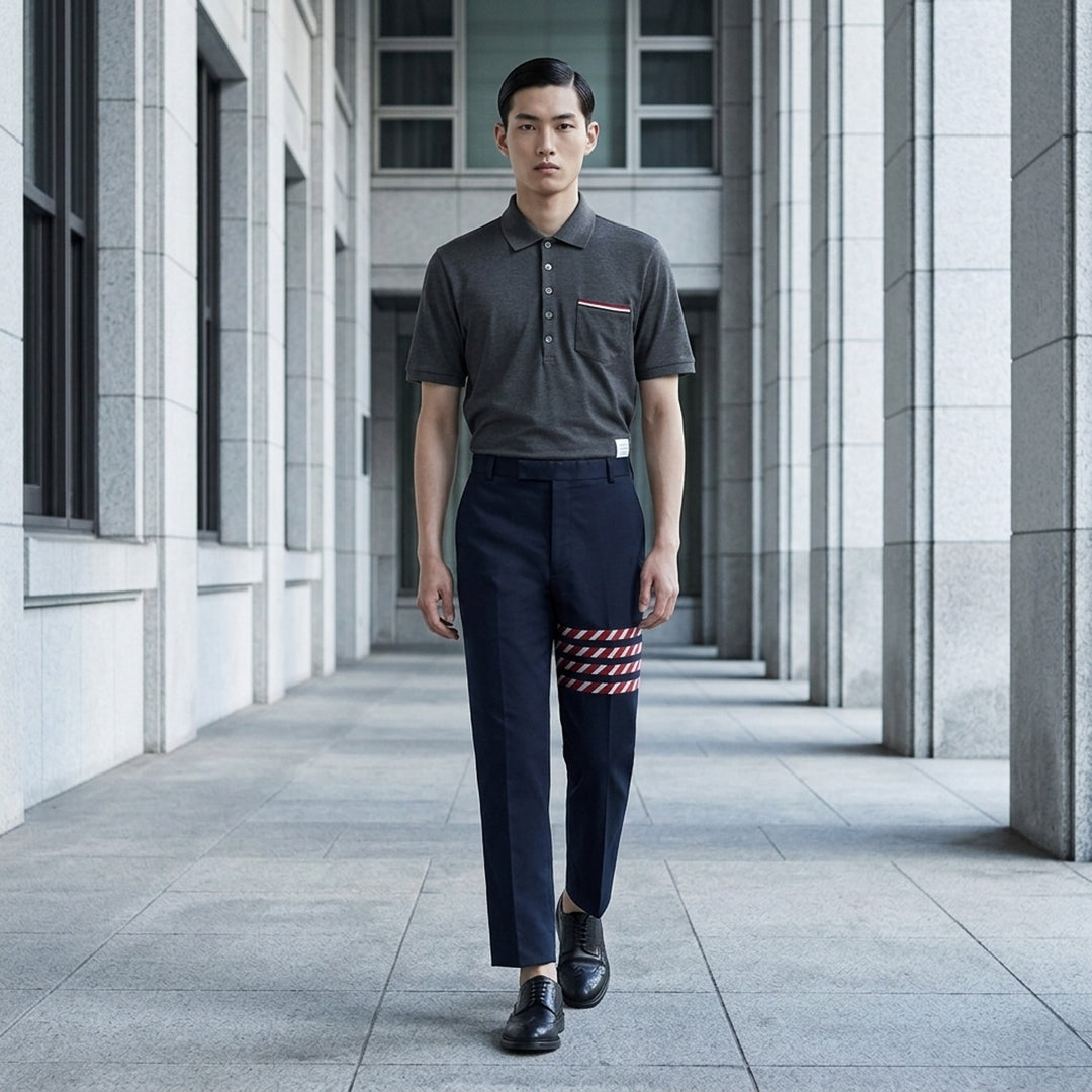 Fine Mercerized Pocket Polo | Thom Browne | Club21 - lifestyle