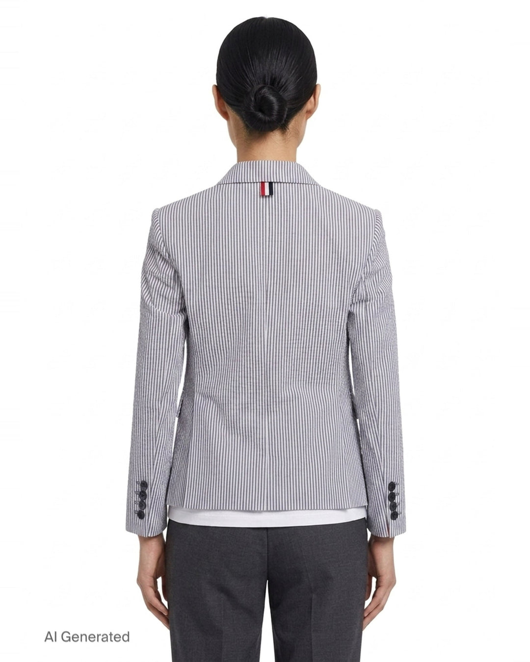 High Armhole Striped Sport Coat | Thom Browne | Club21 - back