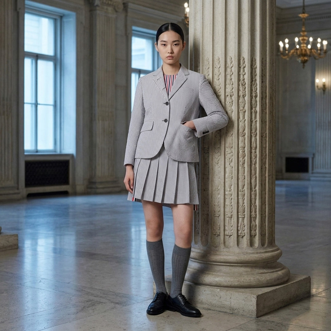 High Armhole Striped Sport Coat | Thom Browne | Club21 - lifestyle