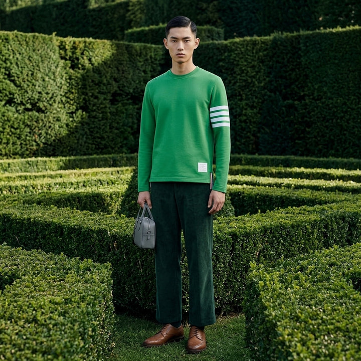 Jersey 4-Bar Long Sleeve Tee | Thom Browne | Club21 - lifestyle