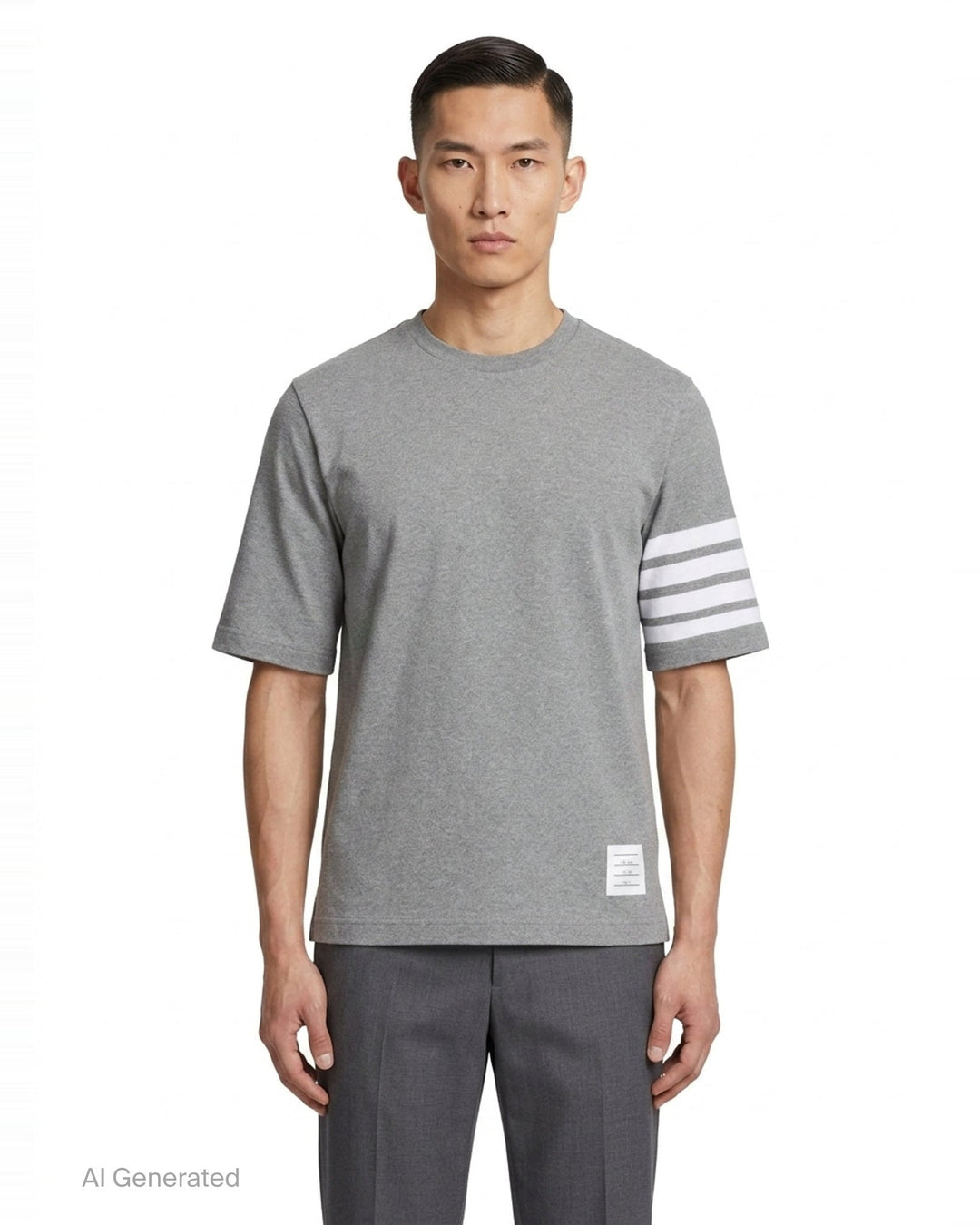 Jersey 4-Bar Short Sleeve Tee | Thom Browne | Club21 - front