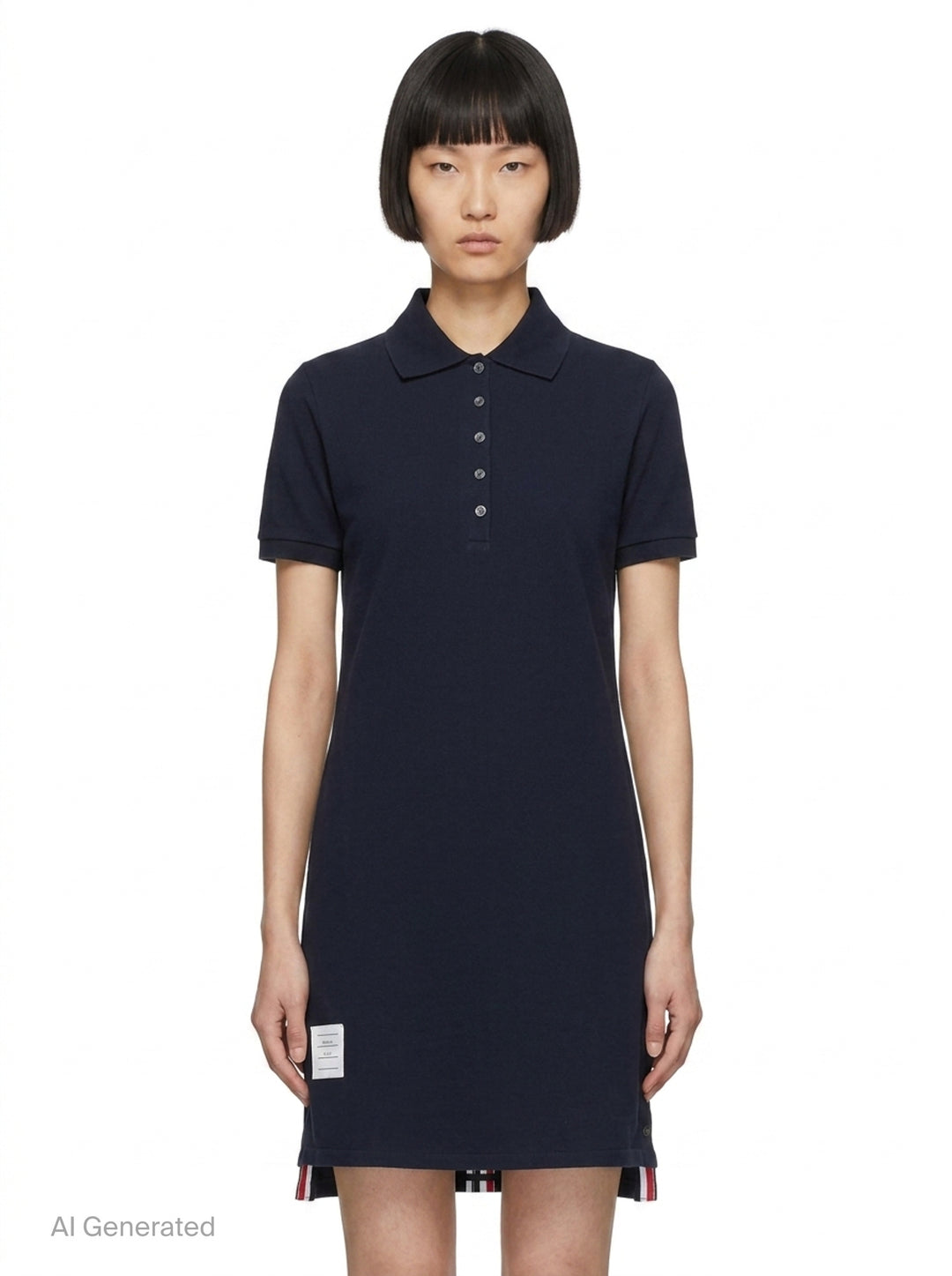 Knee-Length Polo Dress | Thom Browne | Club21 - front