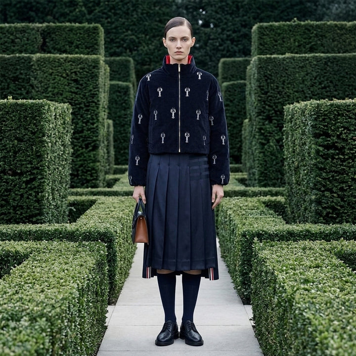 Lobster Reversible Cropped Puffer Jacket | Thom Browne | Club21 - lifestyle
