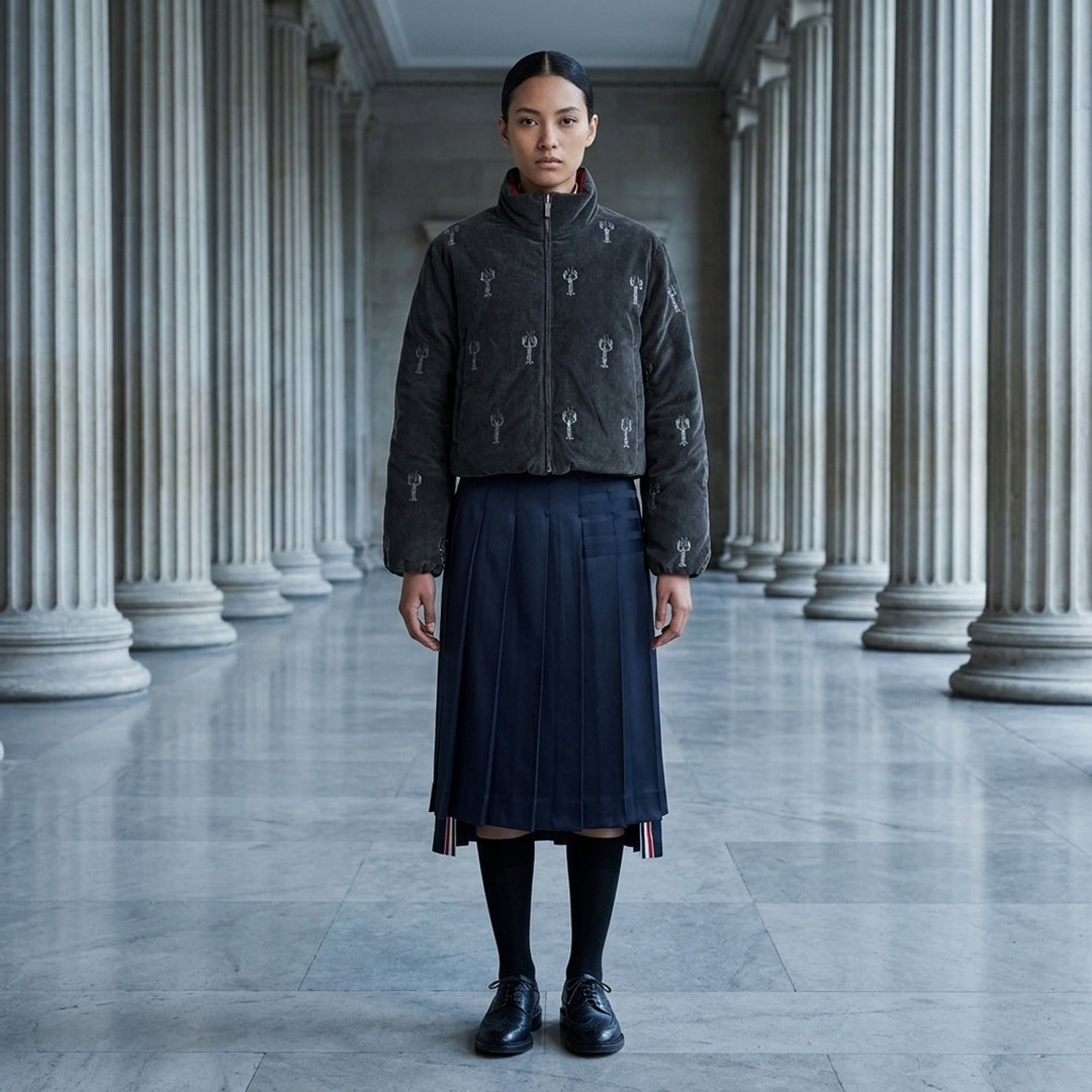 Lobster Reversible Cropped Puffer Jacket | Thom Browne | Club21 - lifestyle
