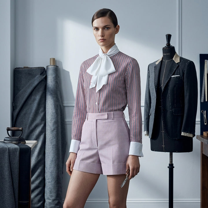 Long Sleeve Detachable Collar Shirt | Thom Browne | Club21 - lifestyle