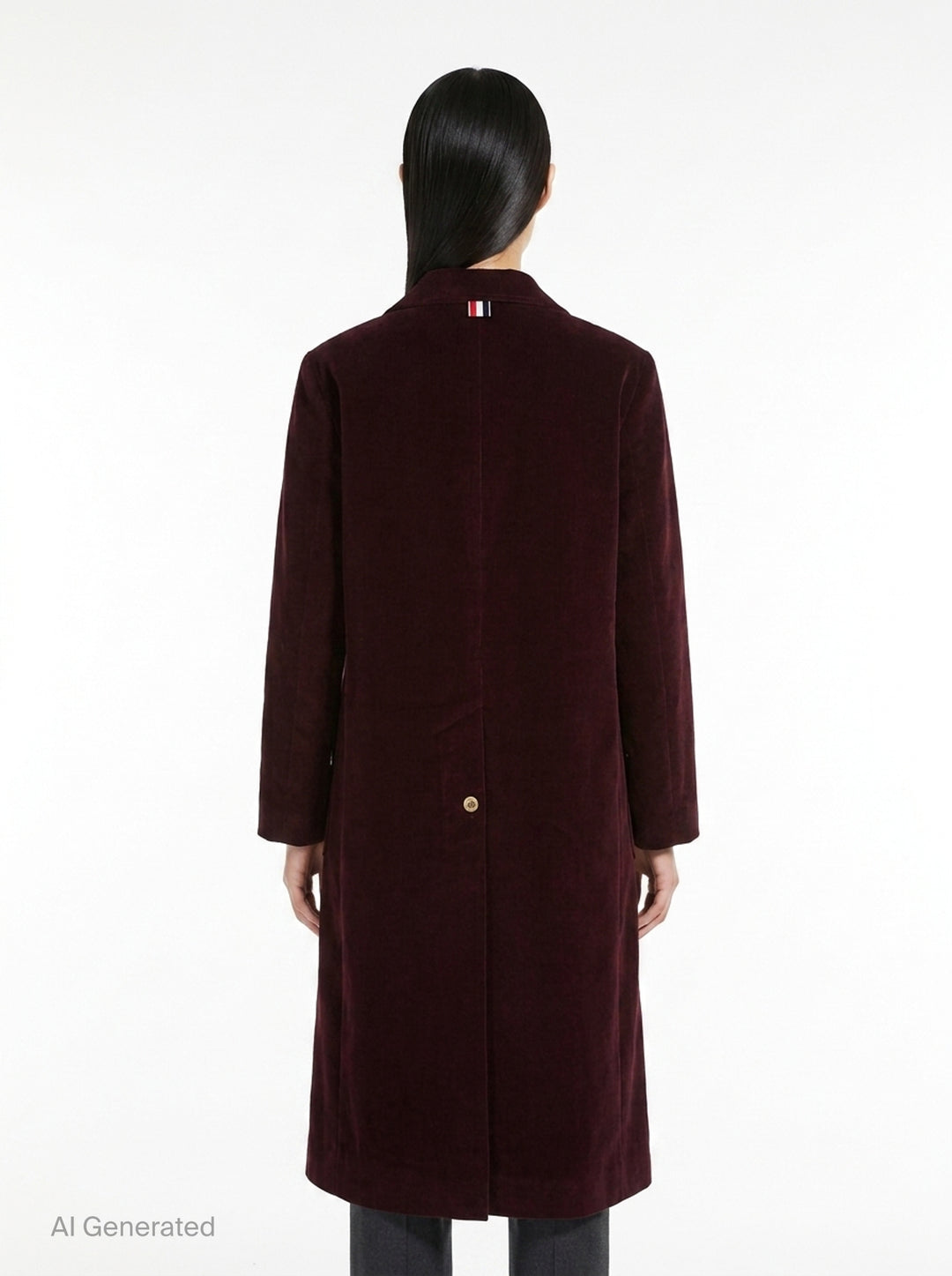 Low Break Patch Pocket Bell Sleeve Coat | Thom Browne | Club21 - back