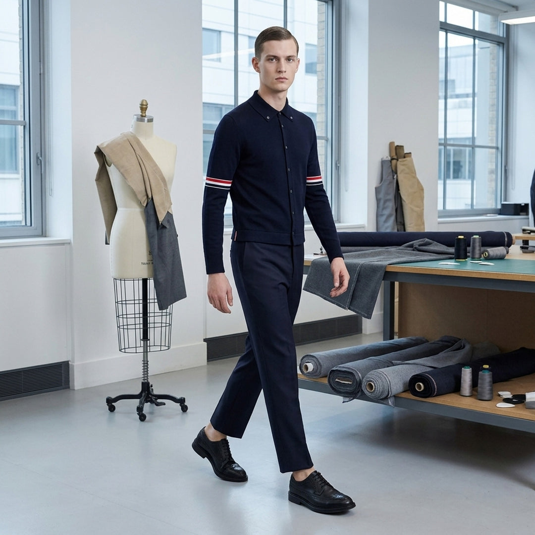 Low Rise Skinny Side Tab Trousers | Thom Browne | Club21 - lifestyle