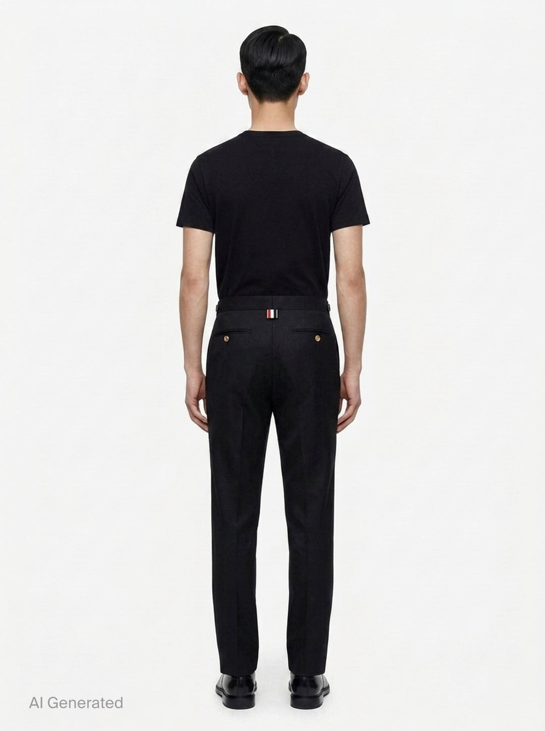 Low Rise Slim Trousers | Thom Browne | Club21 - back