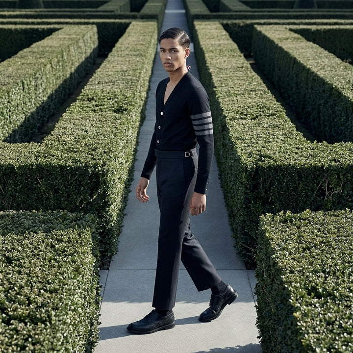 Low Rise Slim Trousers | Thom Browne | Club21 - lifestyle
