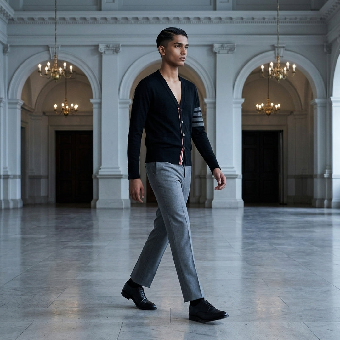 Low Rise Slim Trousers | Thom Browne | Club21 - lifestyle