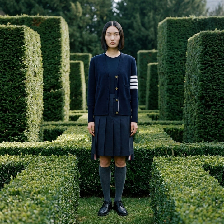 Milano Classic V-Neck Cardigan | Thom Browne | Club21 - lifestyle