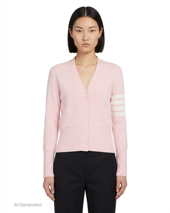 Milano Stitch Cardigan | Thom Browne | Club21 - front