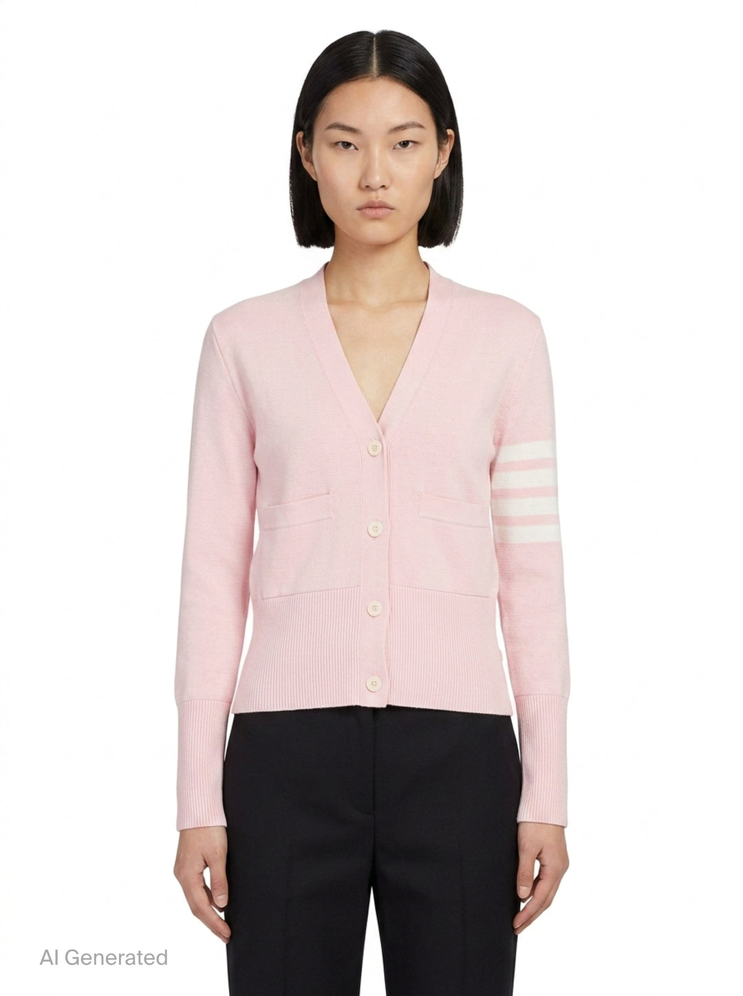 Milano Stitch Cardigan | Thom Browne | Club21 - front