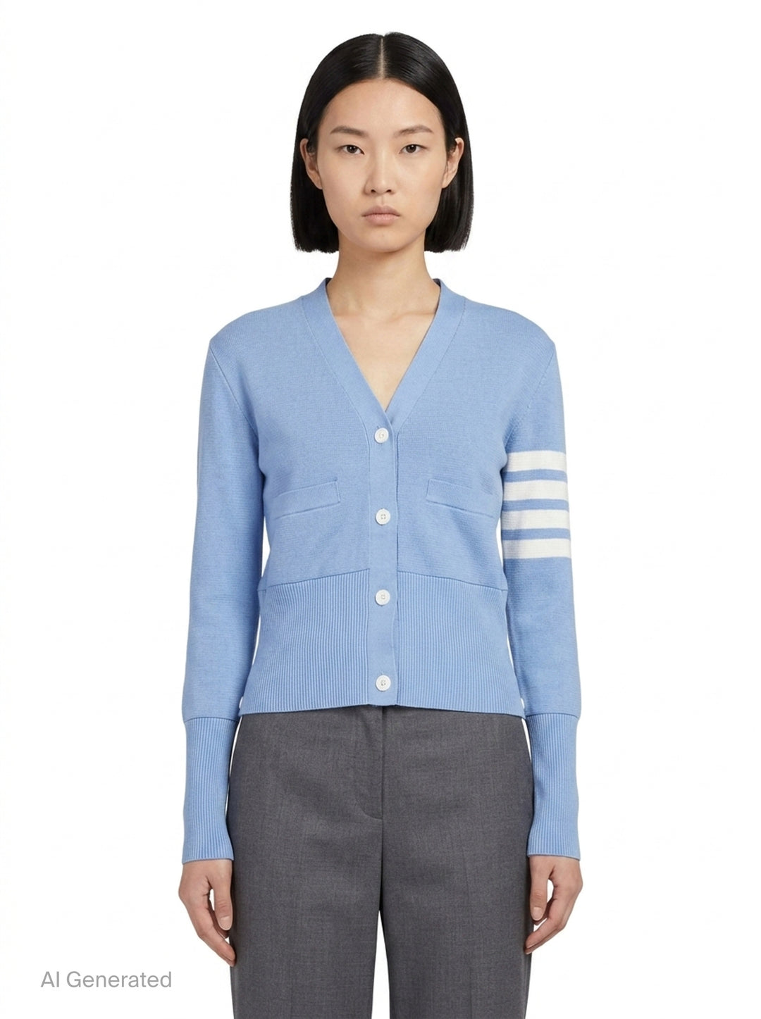 Milano Stitch Cardigan | Thom Browne | Club21 - front