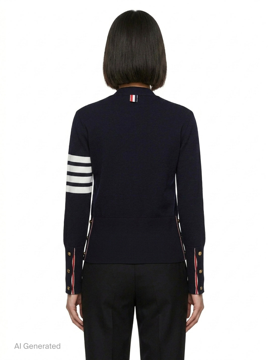 Milano Stitch Cardigan | Thom Browne | Club21 - back
