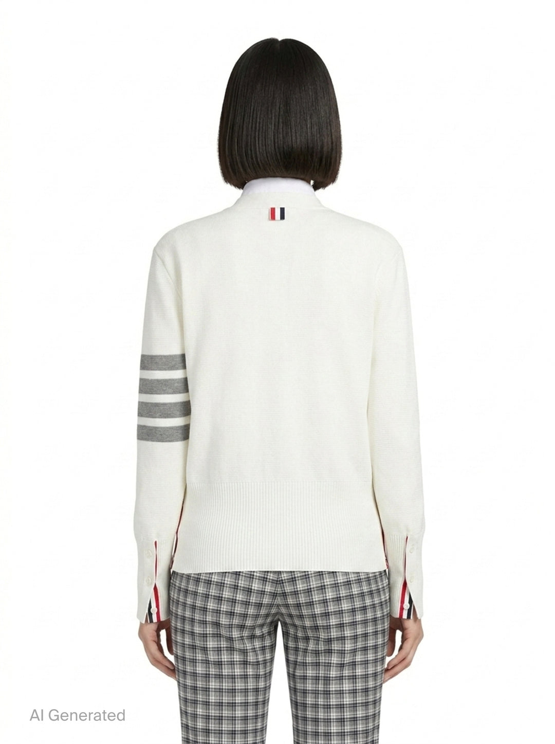 Milano Stitch Cardigan | Thom Browne | Club21 - back