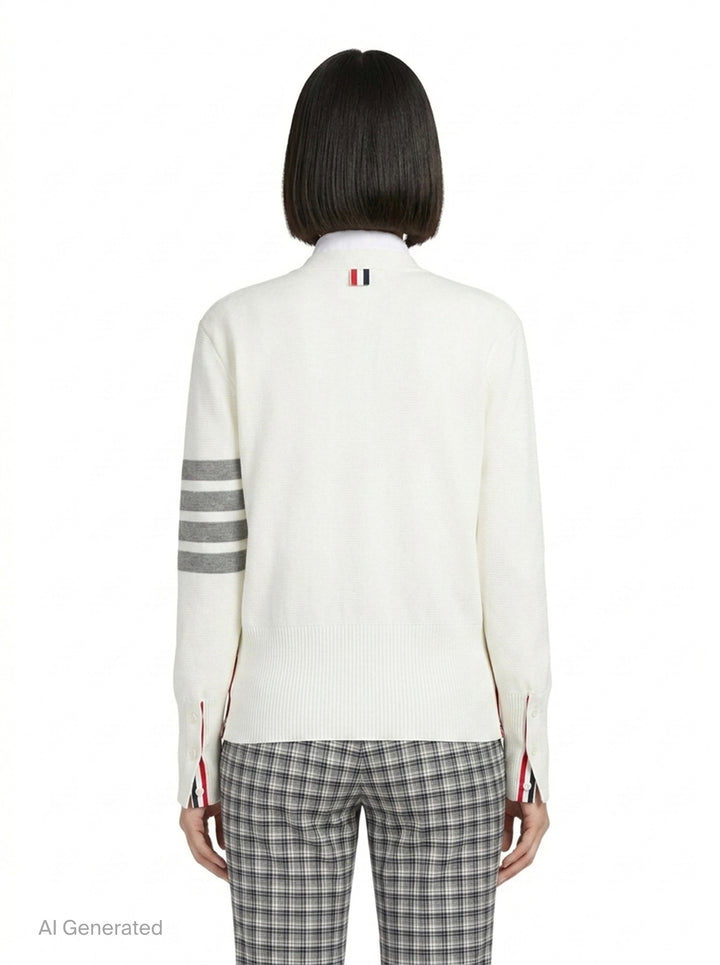 Milano Stitch Cardigan | Thom Browne | Club21 - back