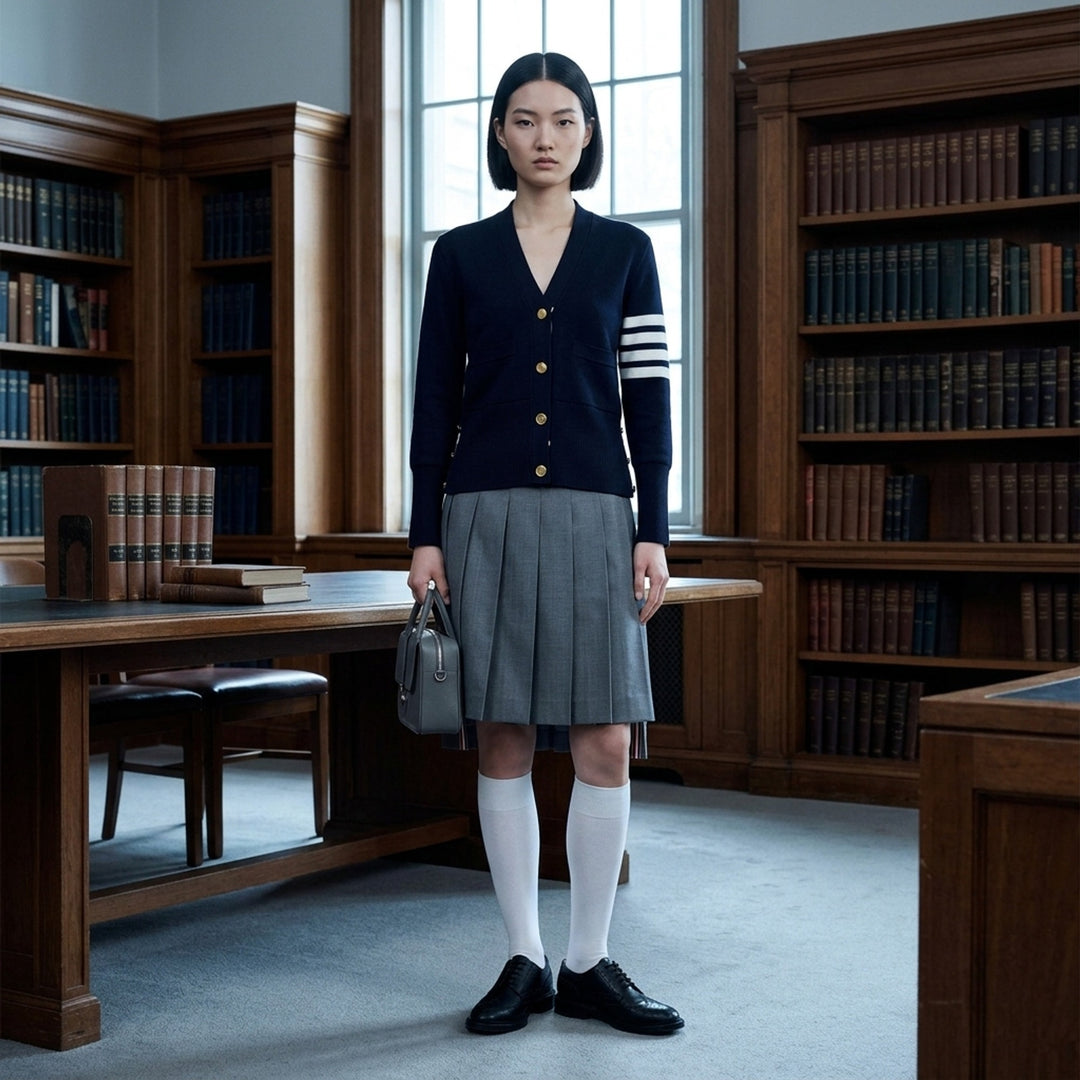 Milano Stitch Cardigan | Thom Browne | Club21 - lifestyle