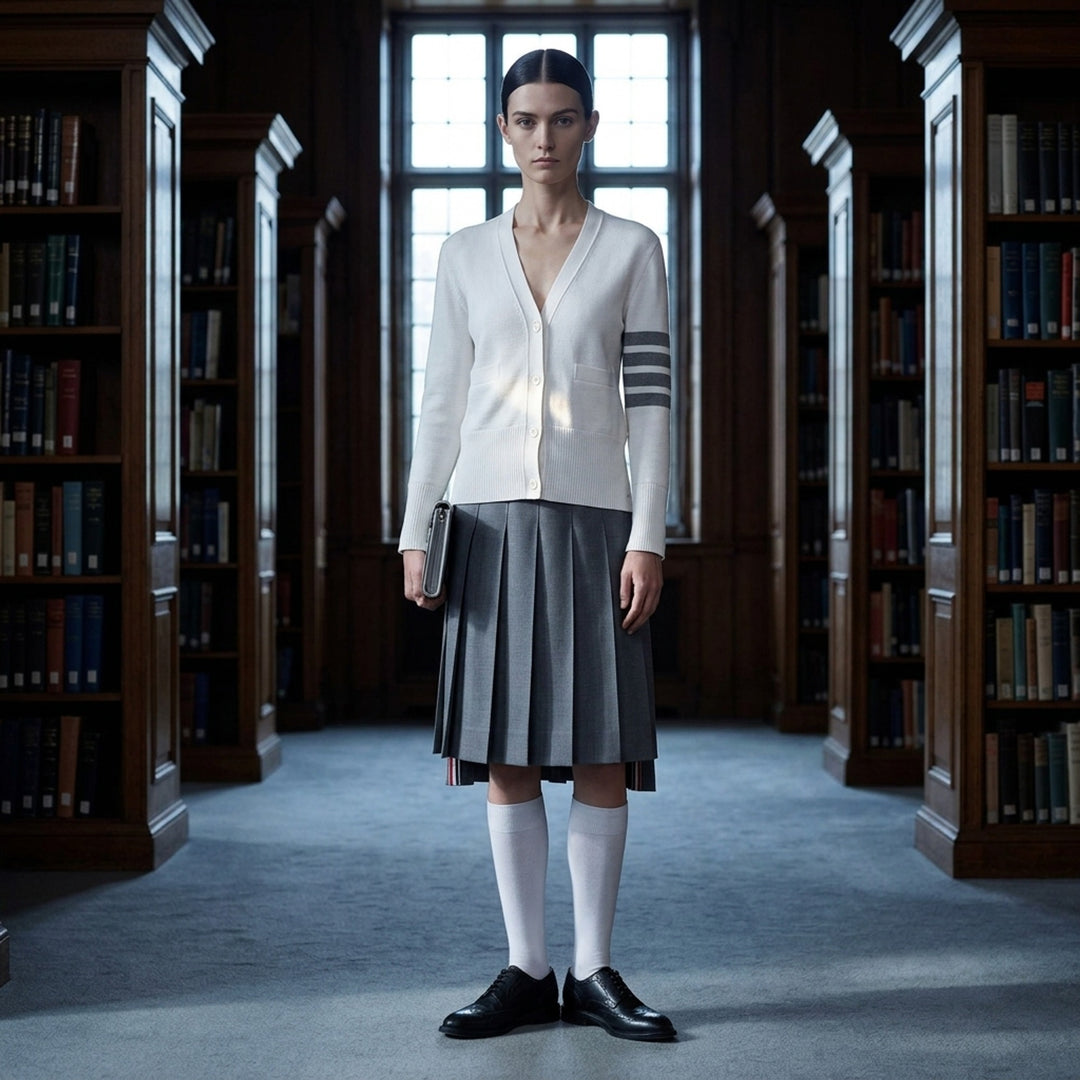 Milano Stitch Cardigan | Thom Browne | Club21 - lifestyle