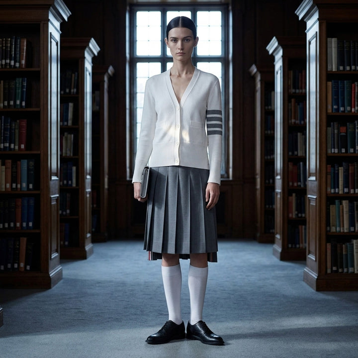 Milano Stitch Cardigan | Thom Browne | Club21 - lifestyle