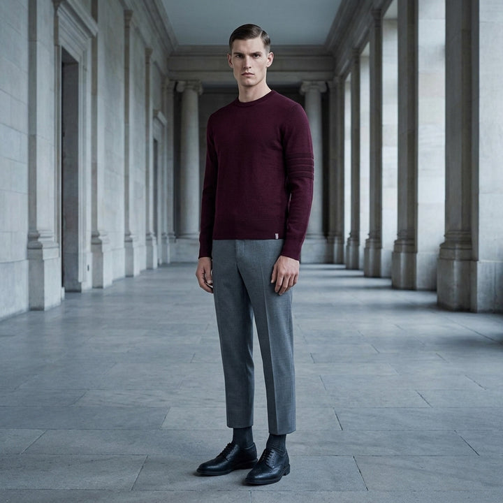 Milano Stitch Crew Neck Pullover | Thom Browne | Club21 - lifestyle